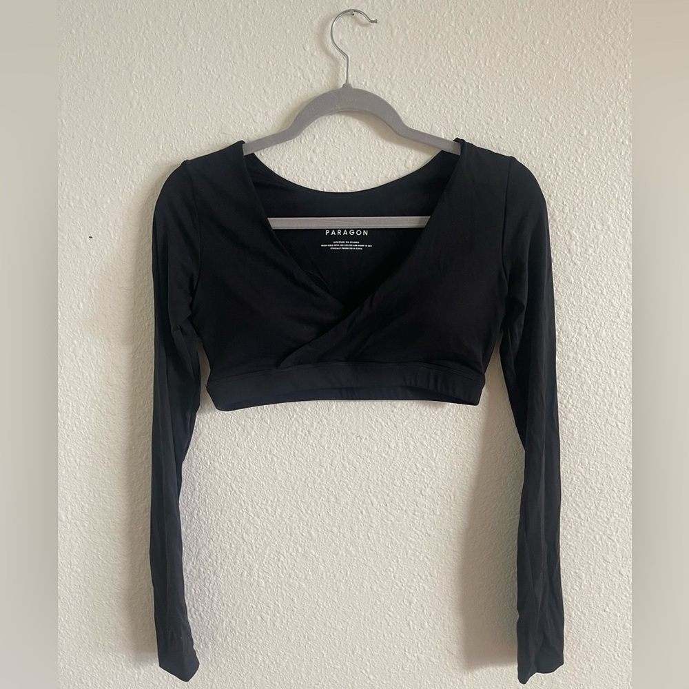 Paragon Infinite Long Sleeve Bra - Solid Black